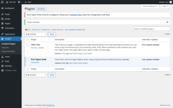 Page screenshot: Plugins &lsaquo; Test site &mdash; WordPress