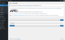 Page screenshot: Posts &rarr; Re-Order