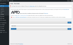 Page screenshot: Posts &rarr; Re-Order