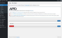 Page screenshot: Posts &rarr; Re-Order