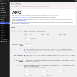 Page screenshot: Settings &rarr;  Post Types Order
