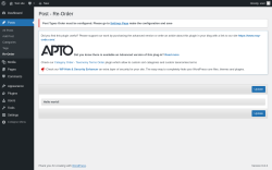 Page screenshot: Posts → Re-Order