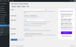Page screenshot: Post Views → Other