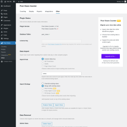 Page screenshot: Post Views &rarr; Other