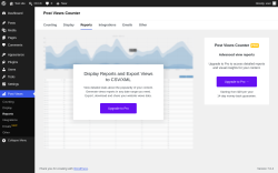 Page screenshot: Post Views &rarr; Reports
