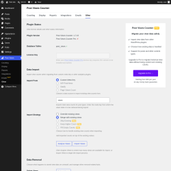 Page screenshot: Post Views &rarr; Other