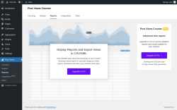 Page screenshot: Post Views &rarr; Reports