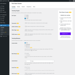 Page screenshot: Post Views