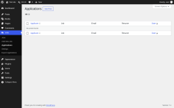 Page screenshot: Jobs &rarr; Applications