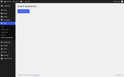 Page screenshot: Jobs &rarr; Export Applications