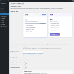 Page screenshot: Post-to-Podcast
