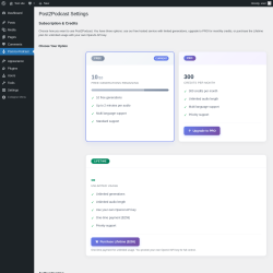 Page screenshot: Post-to-Podcast