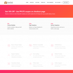 Page screenshot: Settings  &rarr; PowerPack &rarr; Upgrade