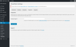 Page screenshot: Settings  &rarr; PowerPack &rarr; Integration