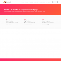 Page screenshot: Settings &rarr; PowerPack &rarr; Upgrade