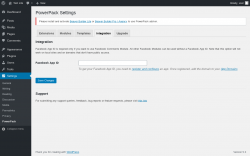Page screenshot: Settings &rarr; PowerPack &rarr; Integration