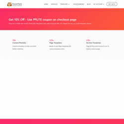 Page screenshot: Settings &rarr; PowerPack &rarr; Upgrade