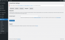 Page screenshot: Settings &rarr; PowerPack &rarr; Integration