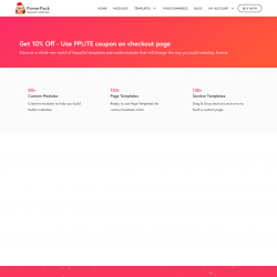 Page screenshot: Settings &rarr; PowerPack &rarr; Upgrade