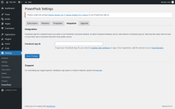 Page screenshot: Settings &rarr; PowerPack &rarr; Integration