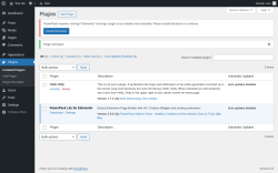 Page screenshot: Plugins ‹ Test site — WordPress