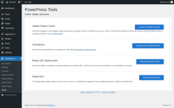 Page screenshot: PowerPress → Tools