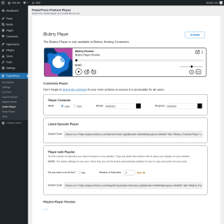 Page screenshot: PowerPress → Audio Player