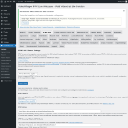 Page screenshot: PaidVideochat → RTMP / HLS