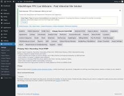 Page screenshot: PaidVideochat → FFmpeg / Record / Push RTMP
