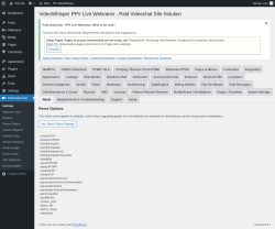 Page screenshot: PaidVideochat → Reset