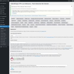 Page screenshot: PaidVideochat &rarr; Appearance