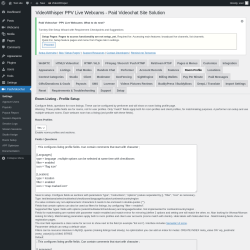 Page screenshot: PaidVideochat &rarr; Room Profile