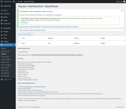 Page screenshot: PaidVideochat &rarr; Payouts
