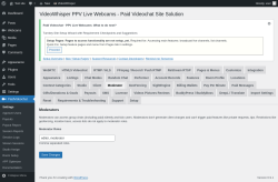 Page screenshot: PaidVideochat &rarr; Moderator