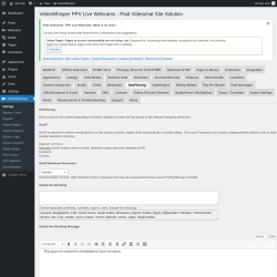 Page screenshot: PaidVideochat &rarr; GeoFencing