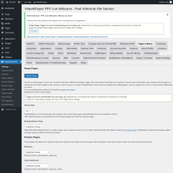 Page screenshot: PaidVideochat &rarr; Pages & Menus