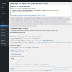 Page screenshot: PaidVideochat &rarr; Customize