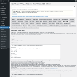 Page screenshot: PaidVideochat &rarr; Room Profile