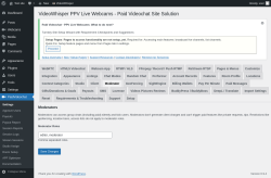 Page screenshot: PaidVideochat &rarr; Moderator