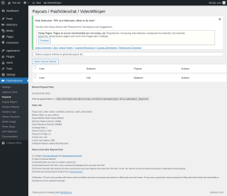 Page screenshot: PaidVideochat &rarr; Payouts