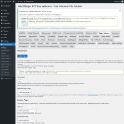 Page screenshot: PaidVideochat &rarr; Pages & Menus