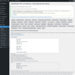 Page screenshot: PaidVideochat &rarr; Account Records