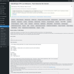 Page screenshot: PaidVideochat &rarr; Room Profile