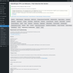 Page screenshot: PaidVideochat &rarr; Requirements & Troubleshooting