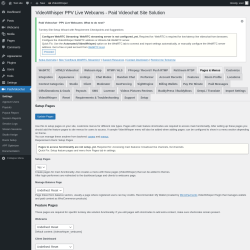 Page screenshot: PaidVideochat &rarr; Pages & Menus