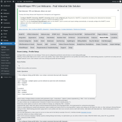 Page screenshot: PaidVideochat &rarr; Room Profile