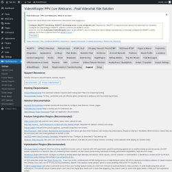 Page screenshot: PaidVideochat &rarr; Support