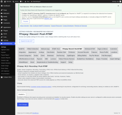 Page screenshot: PaidVideochat &rarr; FFmpeg / Record / Push RTMP