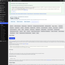 Page screenshot: PaidVideochat &rarr; Pages & Menus