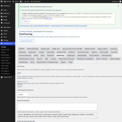 Page screenshot: PaidVideochat &rarr; GeoFencing